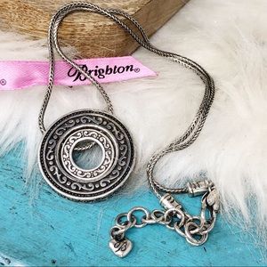 Brighton Central Park 2 Circle Medallion Necklace
